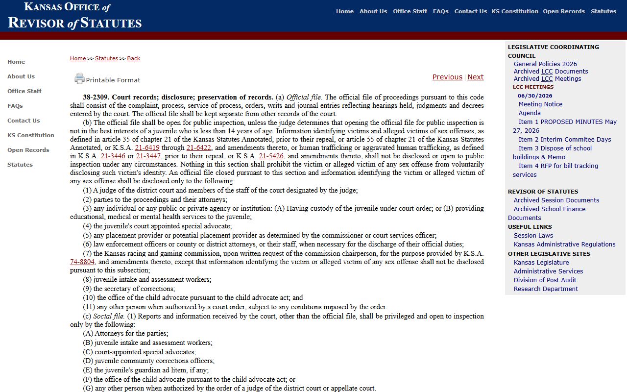 Douglas County criminal court records juvenile official file restrictions