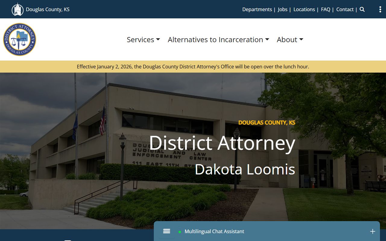 Douglas County District Court District Attorney prosecution records page