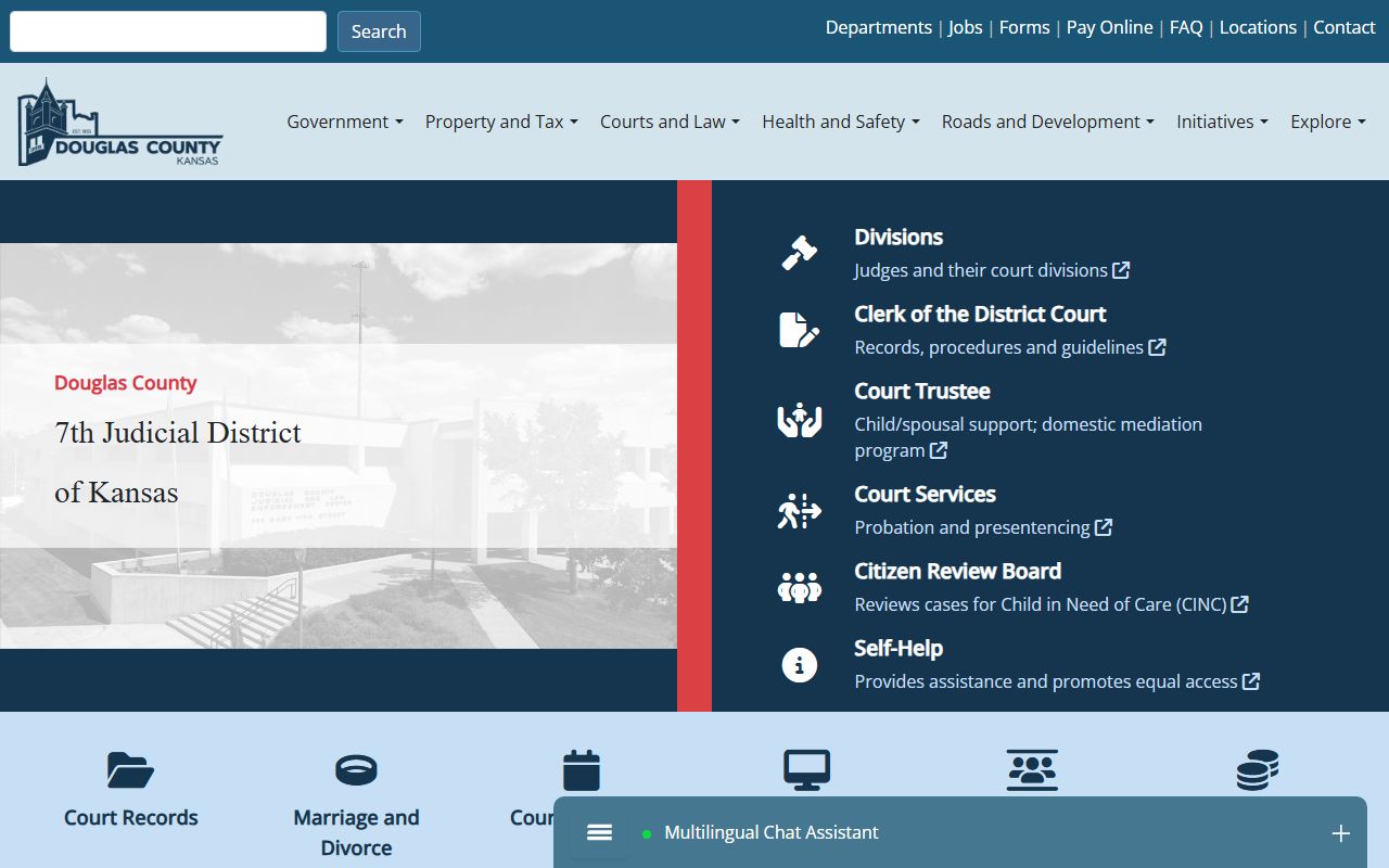 Douglas County court records District Court overview